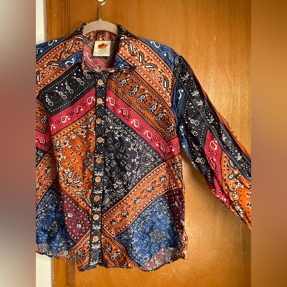 FARM Rio Multicolor Paisley Blouse - Picture 14 of 16